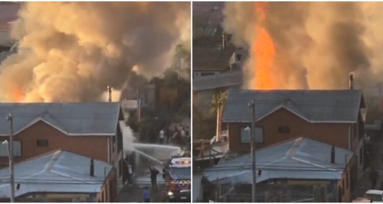 Incendio en vivivienda en Penco