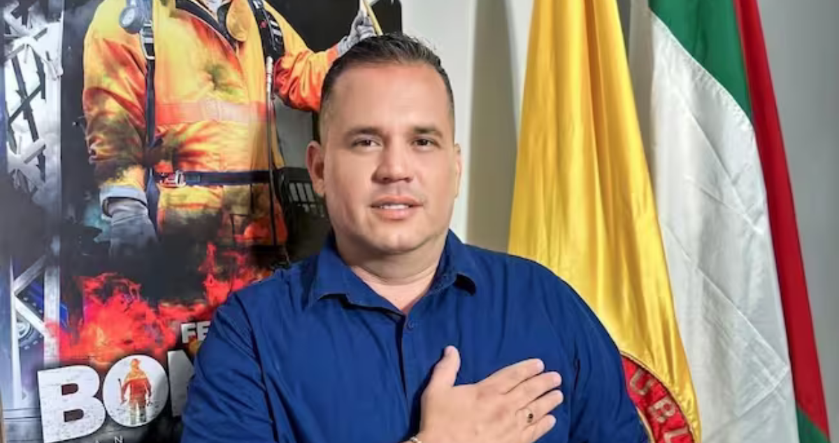 El comandante de bomberos y excandidato a la alcaldía en Colombia, Juan Carlos Agudelo