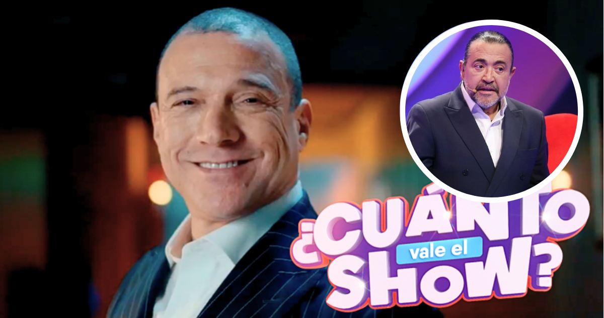 Julian Elfenbein en poster promocional de ‘¿Cuánto vale el show?’ y en miniatura Leo Caprile