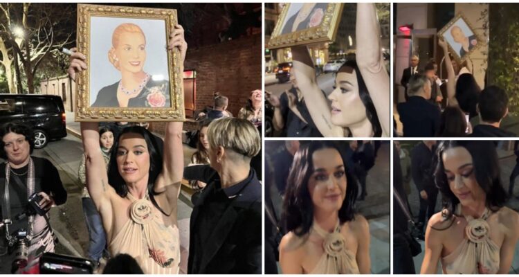 Katy Perry fue recibida con cuadro de Evita en noche del triunfo del peronismo en Argentina