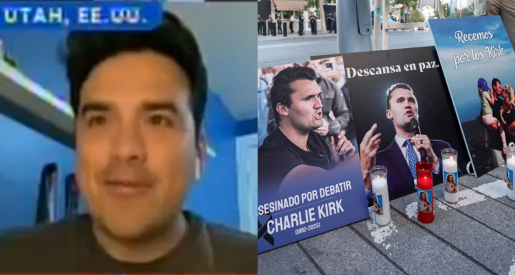 Gabriel Alarcón, chileno en Utah y Concentración tras el asesinato del activista ultraconservador estadounidense Charlie Kirk