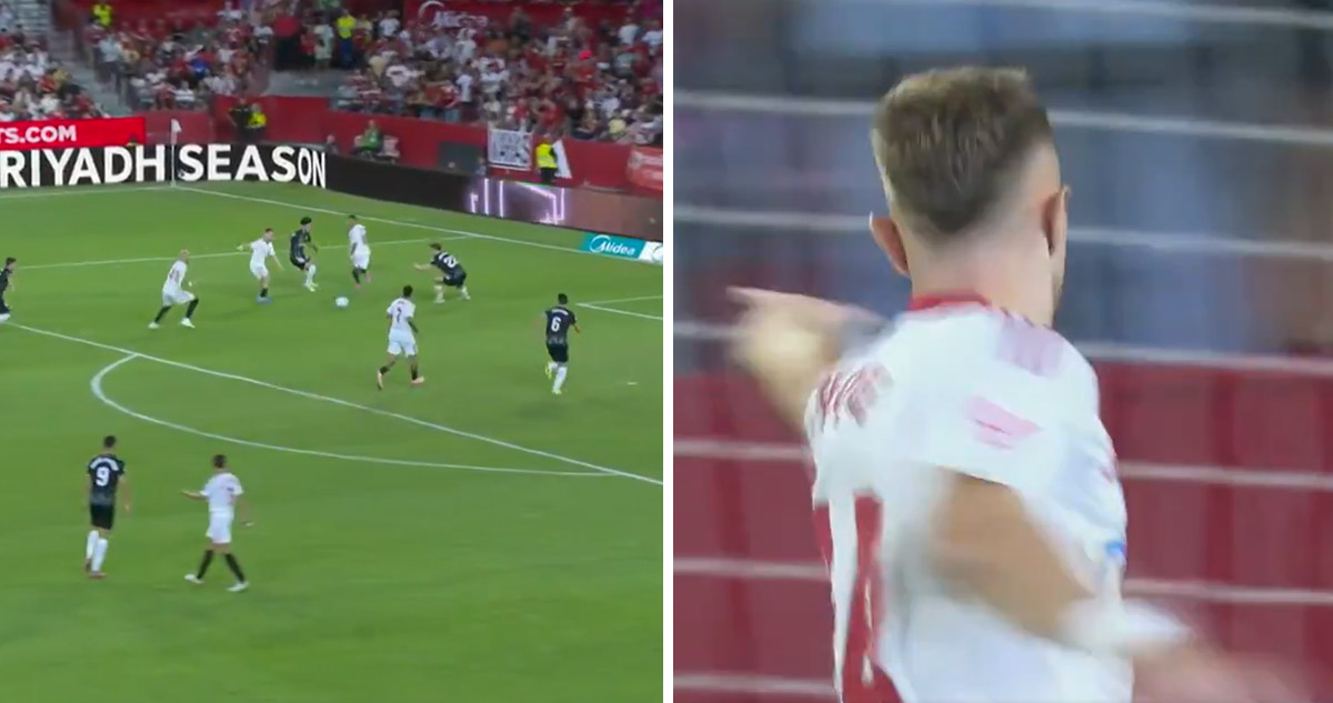Alexis Sánchez dio asistencia en su primer partido con Sevilla.