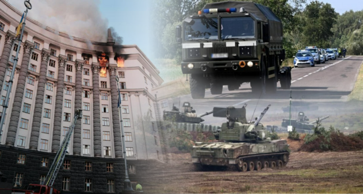 Sede del Gobierno ucraniano impactado por bombardeo ruso