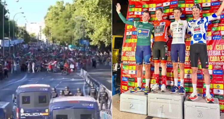 La Vuelta a España y un final escandaloso y vergonzoso: protestas pro Palestina y la furia de la UCI