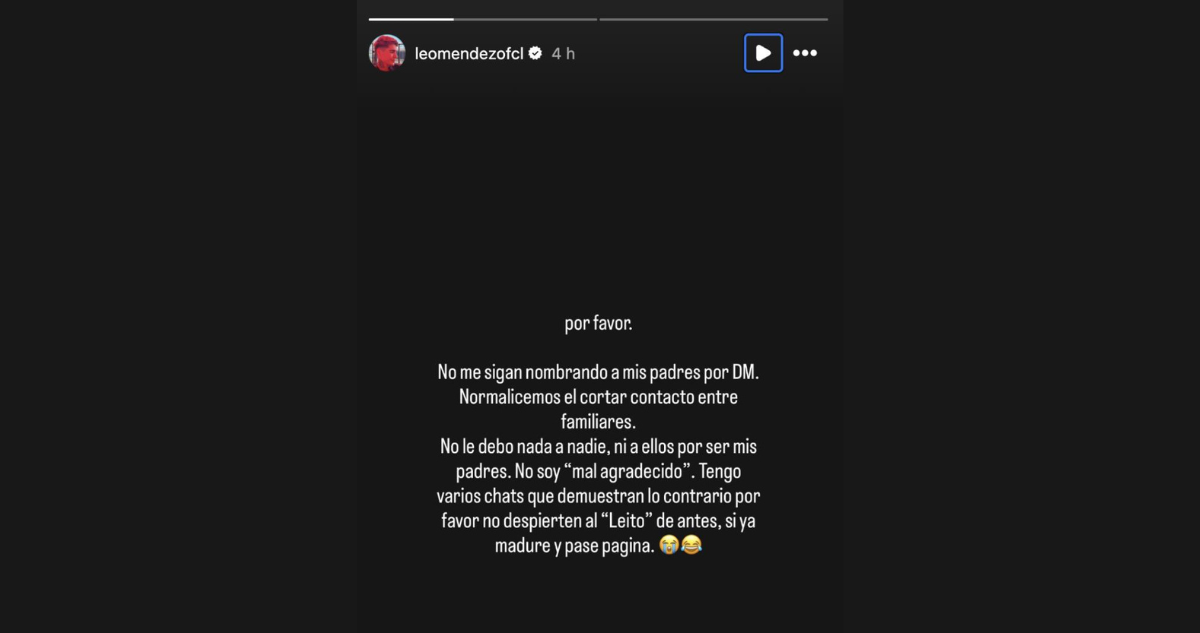 Leo Méndez Jr. mensaje