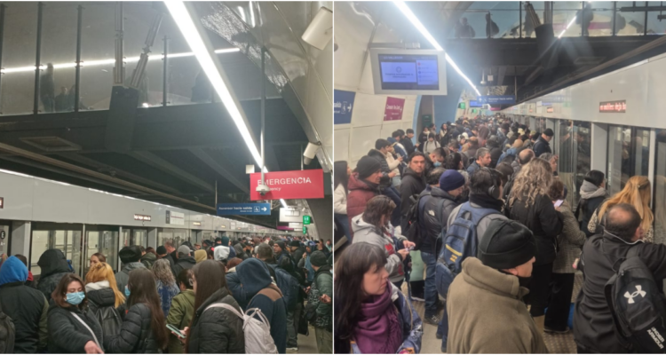 Metro de Santiago informa que la Línea 6 presenta retraso en su frecuencia