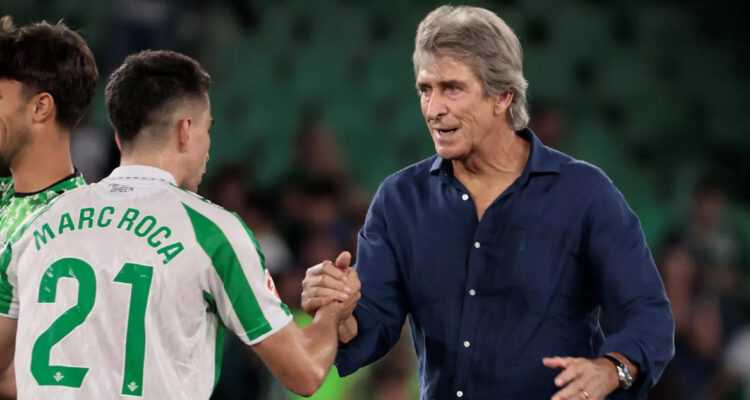 Manuel Pellegrini y Marc Roca