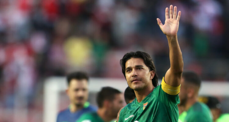 Marcelo Moreno Martins en su último partido con la Selección de Bolivia