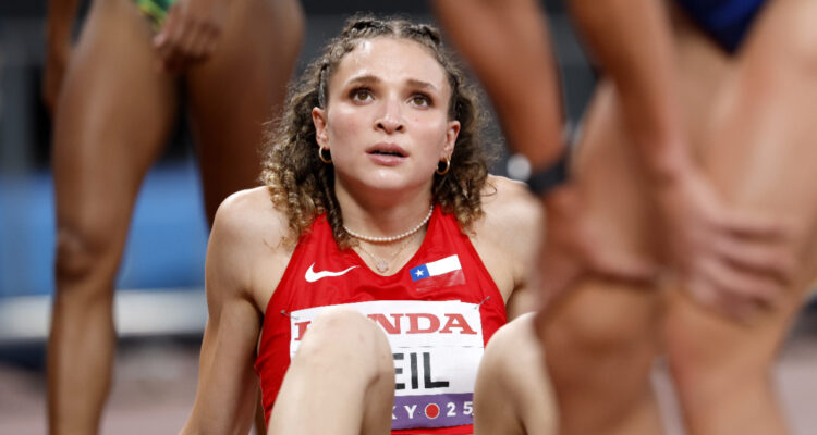 Martina Weil en el Mundial de Atletismo de Tokio 2025