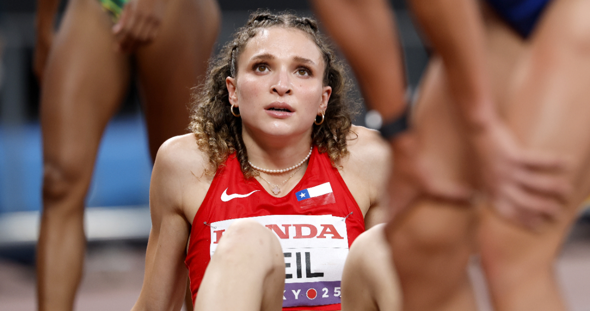 Martina Weil en el Mundial de Atletismo de Tokio 2025
