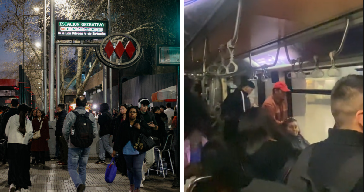 Estación de Metro de Santiago y captura de video viral en redes sociales abre debate sobre la “primavera gris”