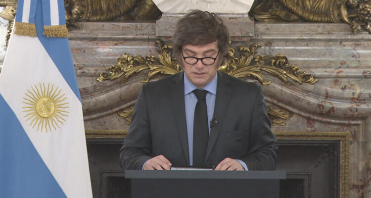 El presidente de Argentina, Javier Milei