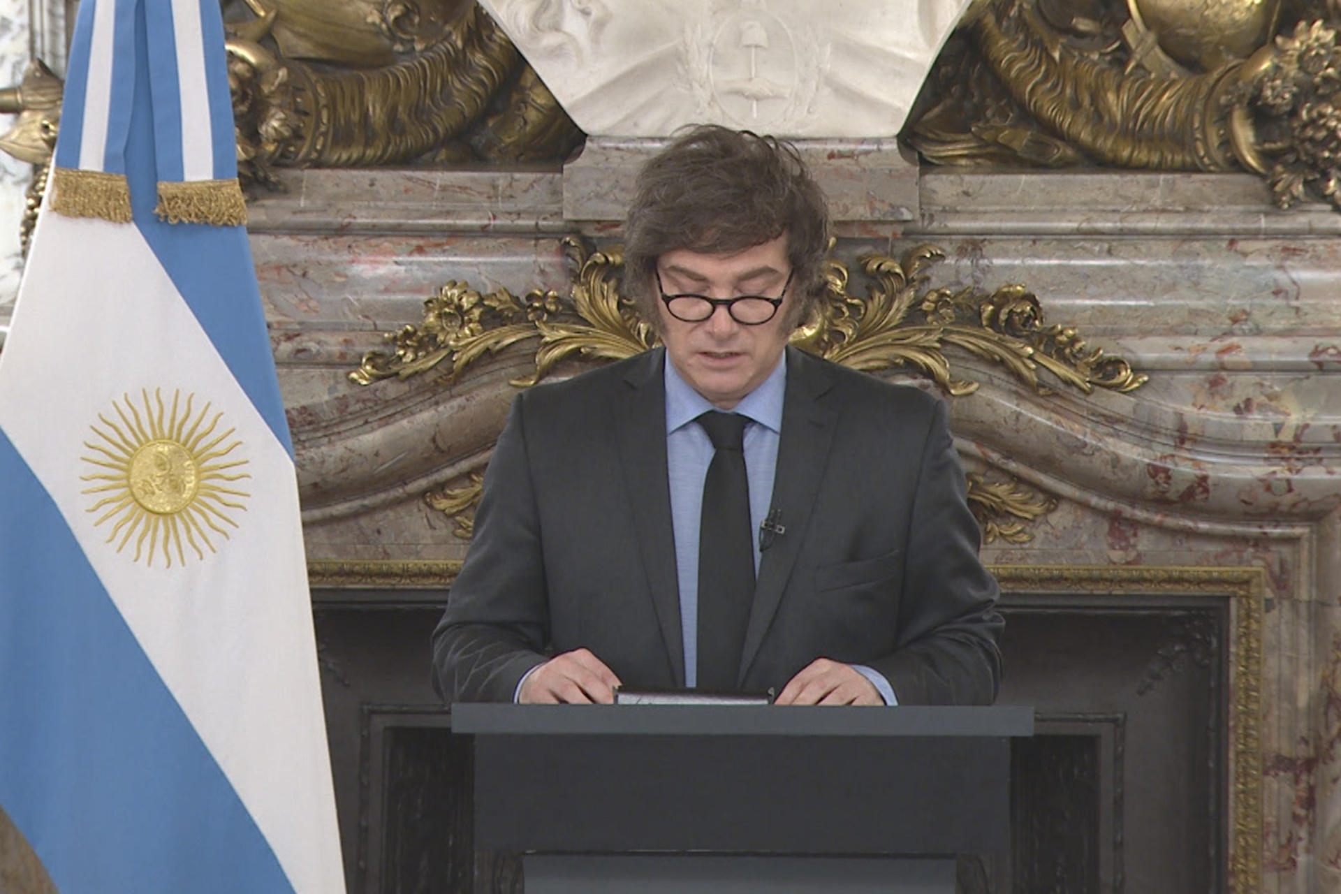 El presidente de Argentina, Javier Milei