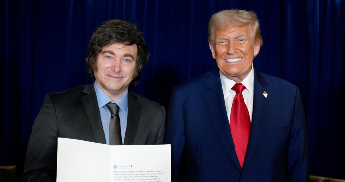 Javier Milei y Donald Trump.