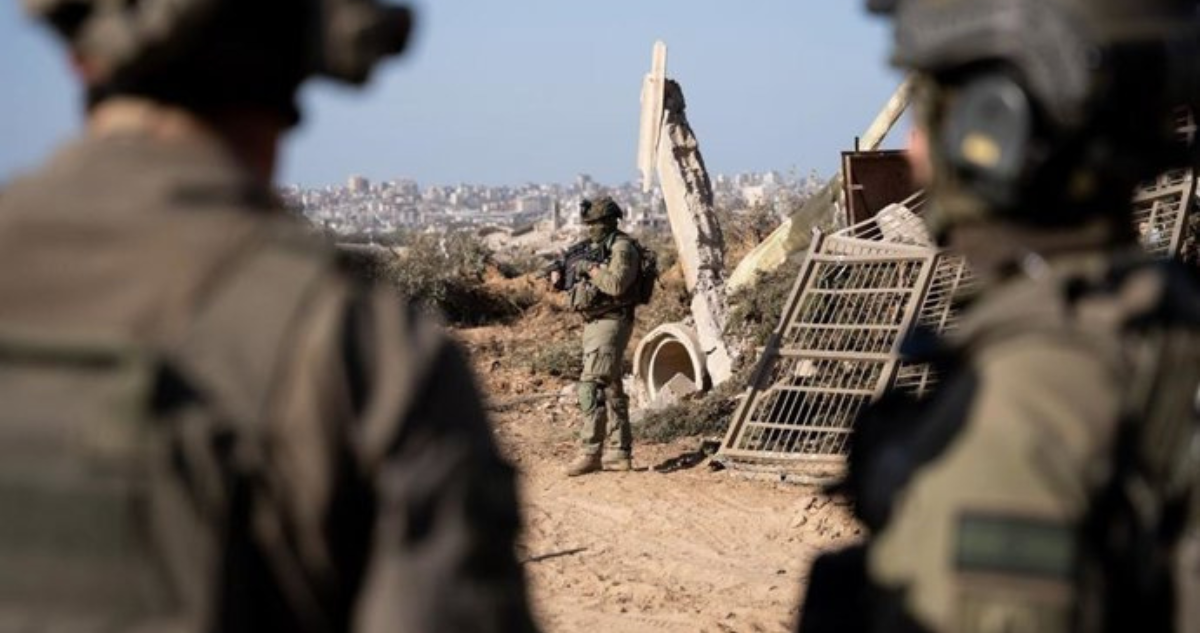 Militares israelíes en la Franja de Gaza