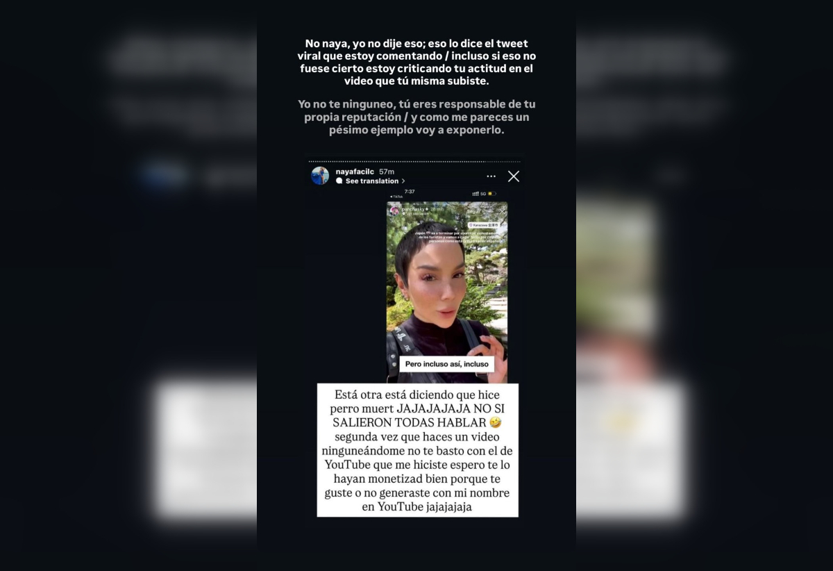 "Estoy en shock": Naya Fácil explica "robo" de cartel en Japón en medio de críticas
