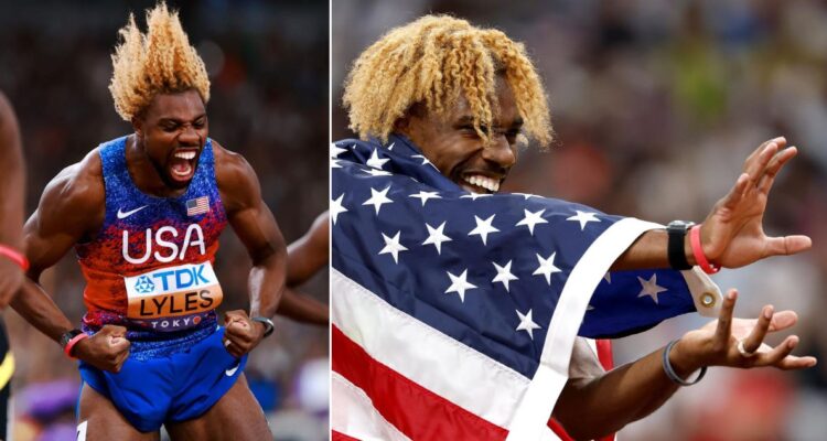 Noah Lyles, en modo sayayin se lució en Tokio y ganó los 200 metros del Mundial de Atletismo