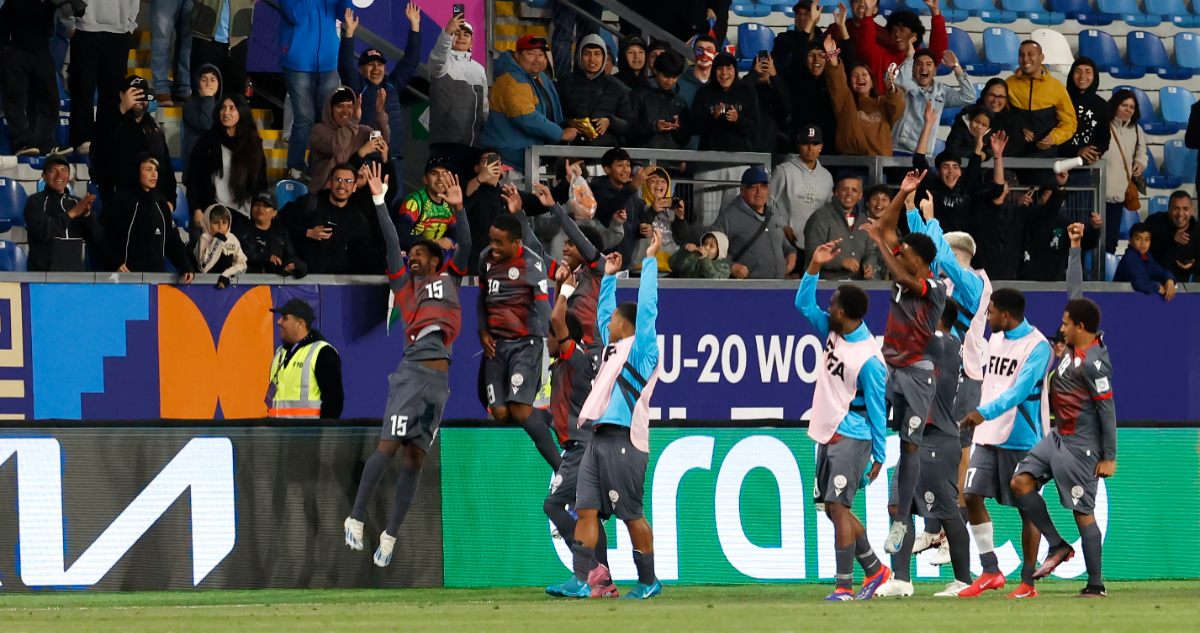 Nueva Caledonia tras goleada frente a Estados Unidos en el Mundial Sub 20 Chile 2025