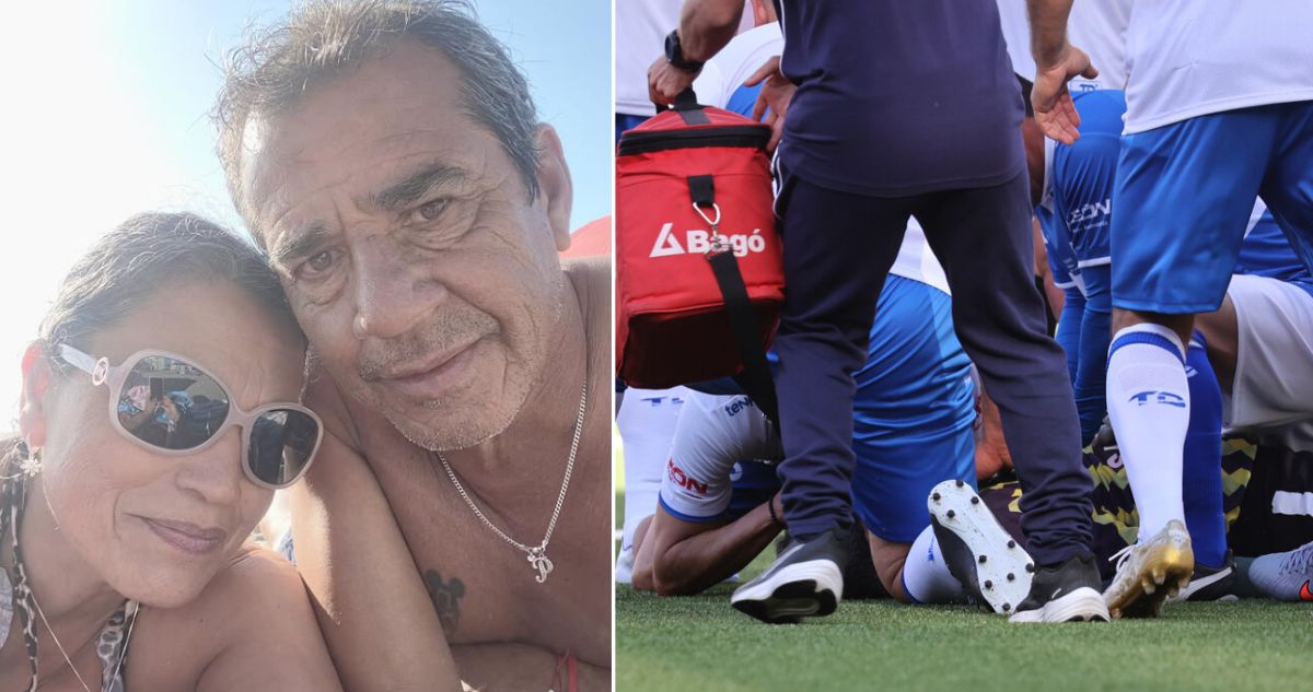 Esposa de Patricio Toledo da actualización de salud del exfutbolista tras desplome en cancha por infarto