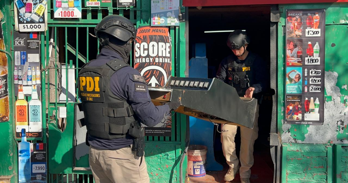 PDI realiza allanamientos en 3 regiones por banda ligada a robo de containers y casinos clandestinos