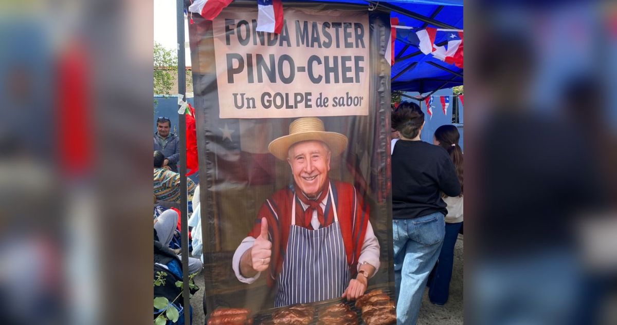 Indignación causa pendón del dictador Augusto Pinochet en fondas escolares de colegio en Talca