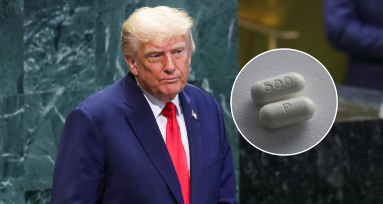 Foto de Donald Trump para ilustrar nota sobre sus dichos del paracetamol y el autismo
