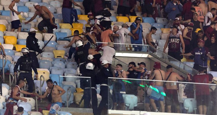 Policía de Brasil explica origen de incidentes contra hinchas de Lanús en el estadio Maracaná