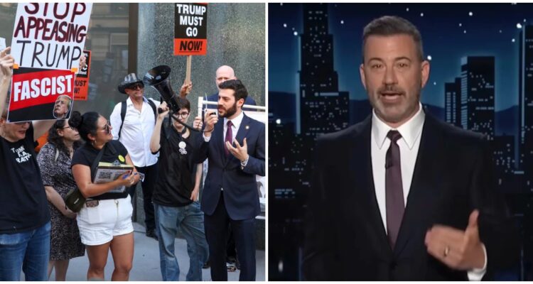Protestas en Hollywood por suspensión del late show de Jimmy Kimmel: “Se trata de nuestros derechos”