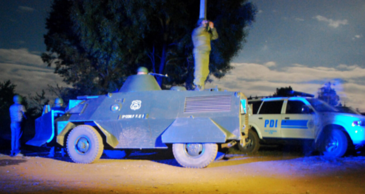 Foto de contexto de seguridad en la Macrozona sur