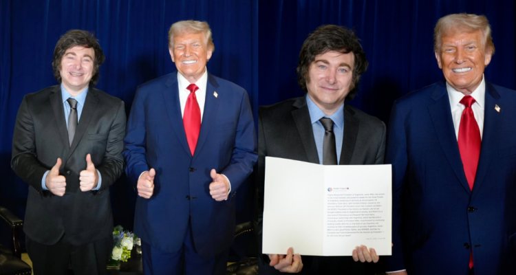 Milei recibe apoyo total de Trump para reelección en 2027: Ha devuelto la estabilidad a Argentina