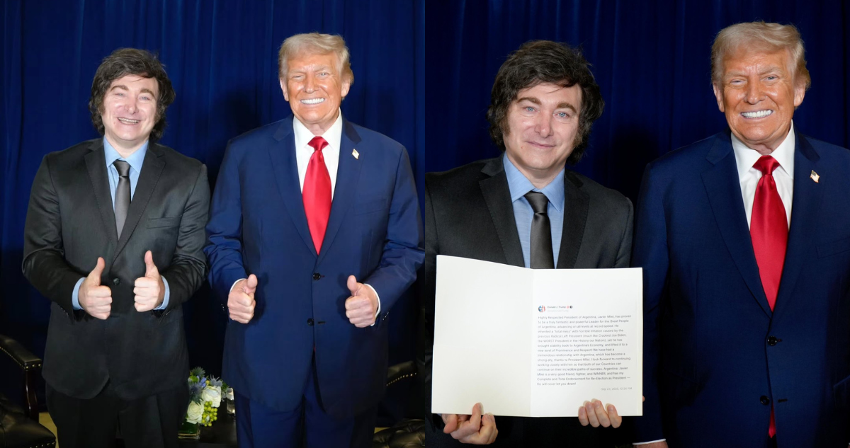 Milei recibe apoyo total de Trump para reelección en 2027: Ha devuelto la estabilidad a Argentina