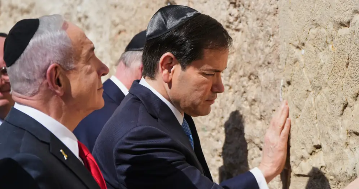 Rubio visita el Muro de los Lamentos junto a Netanyahu y ratifica apoyo de EEUU a Israel