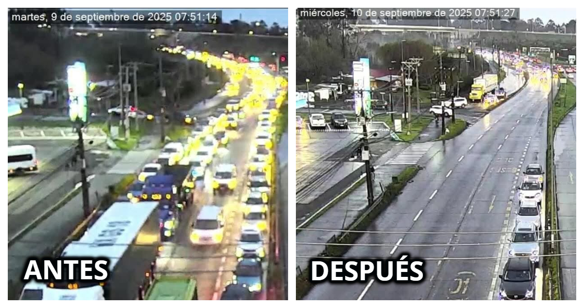 VIDEO | Las impactantes imágenes de la Ruta 160 despejada tras habilitación de Puente Industrial
