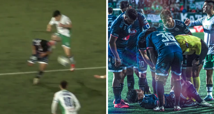 Grosero error en Segunda: árbitro deja sin sanción patada en la cara en el Puerto Montt vs Melipilla