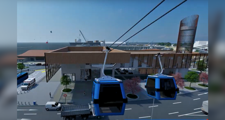 Así será el teleférico que unirá los cerros de Talcahuano y el centro: tendrá 2 líneas y 7 estaciones