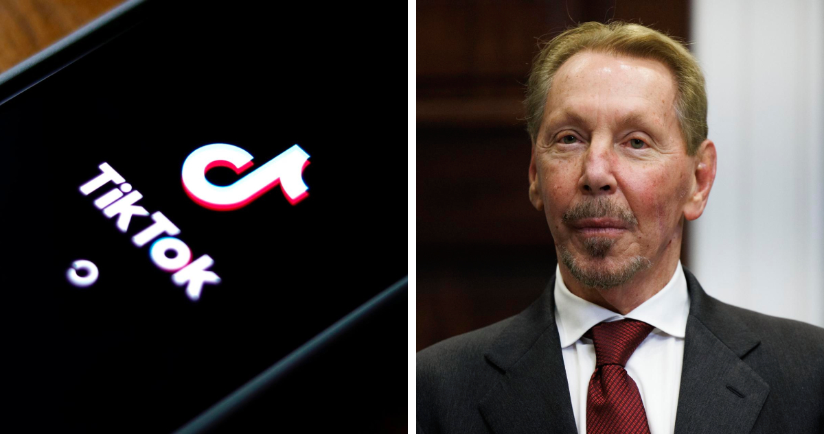 El magnate que llegó a superar a Musk, Larry Ellison, estaría entre los compradores de TikTok en EEUU