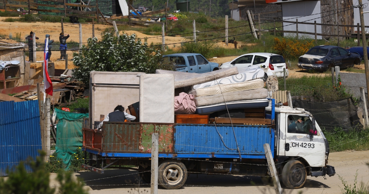 Desalojo de toma Calicheros