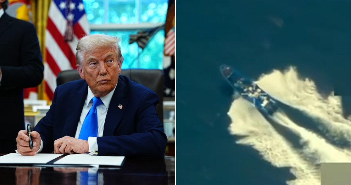 VIDEO Trump confirma nuevo ataque a barco de una organización terrorista.