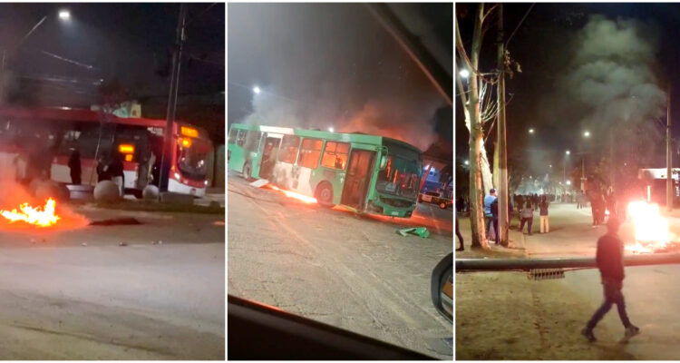 Un carabinero herido, dos buses quemados y barricadas en la RM deja conmemoración del Golpe de Estado