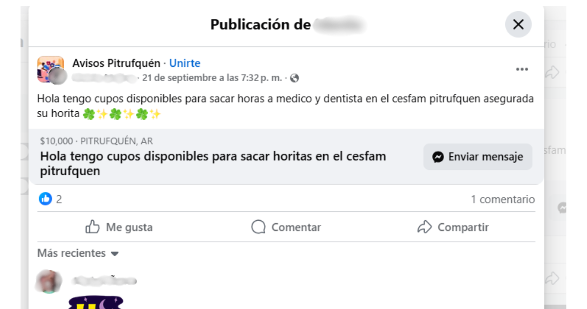 Denuncian venta ilegal de horas médicas y dentales en Cesfam de Pitrufquén