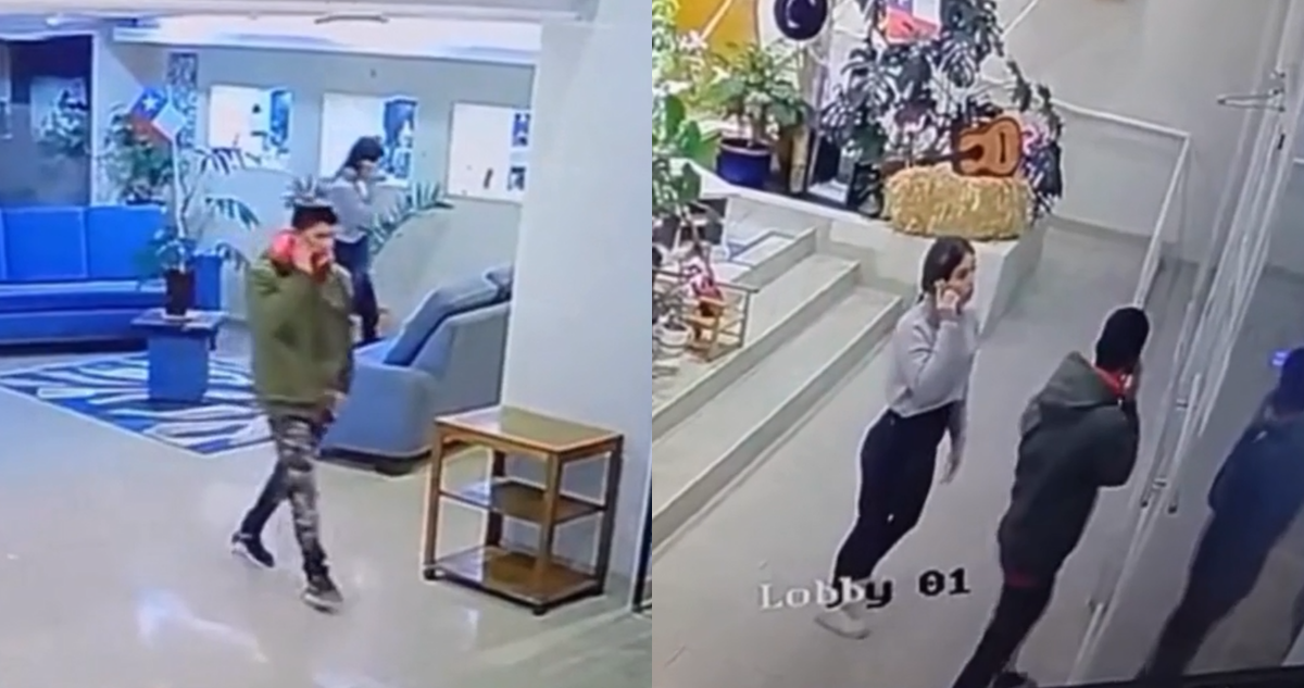 Revelan video previo al femicidio en Santiago: víctima y atacante tuvieron pelea en hall de edificio