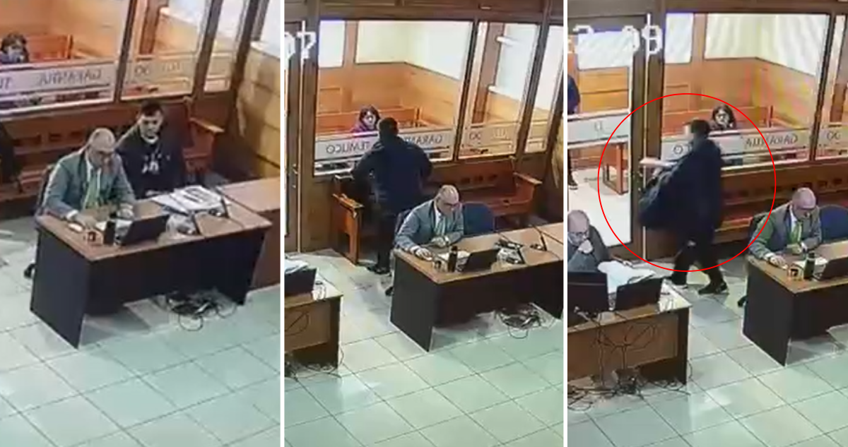 Video muestra momento exacto en que hombre le roba mochila a abogado que logró rebaja de su arresto