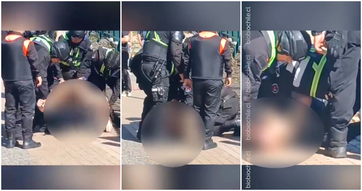 Video revela procedimiento de guardias de mall, con gritos y rodilla al cuello: hombre retenido murió