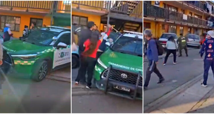 Violenta turba ataca a carabineros que auxiliaban a familia amenazada de muerte en Talagante