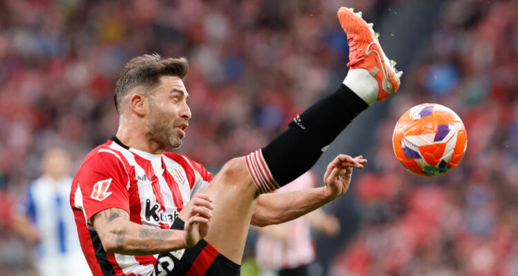 Yeray en un partido del Athletic Bilbao