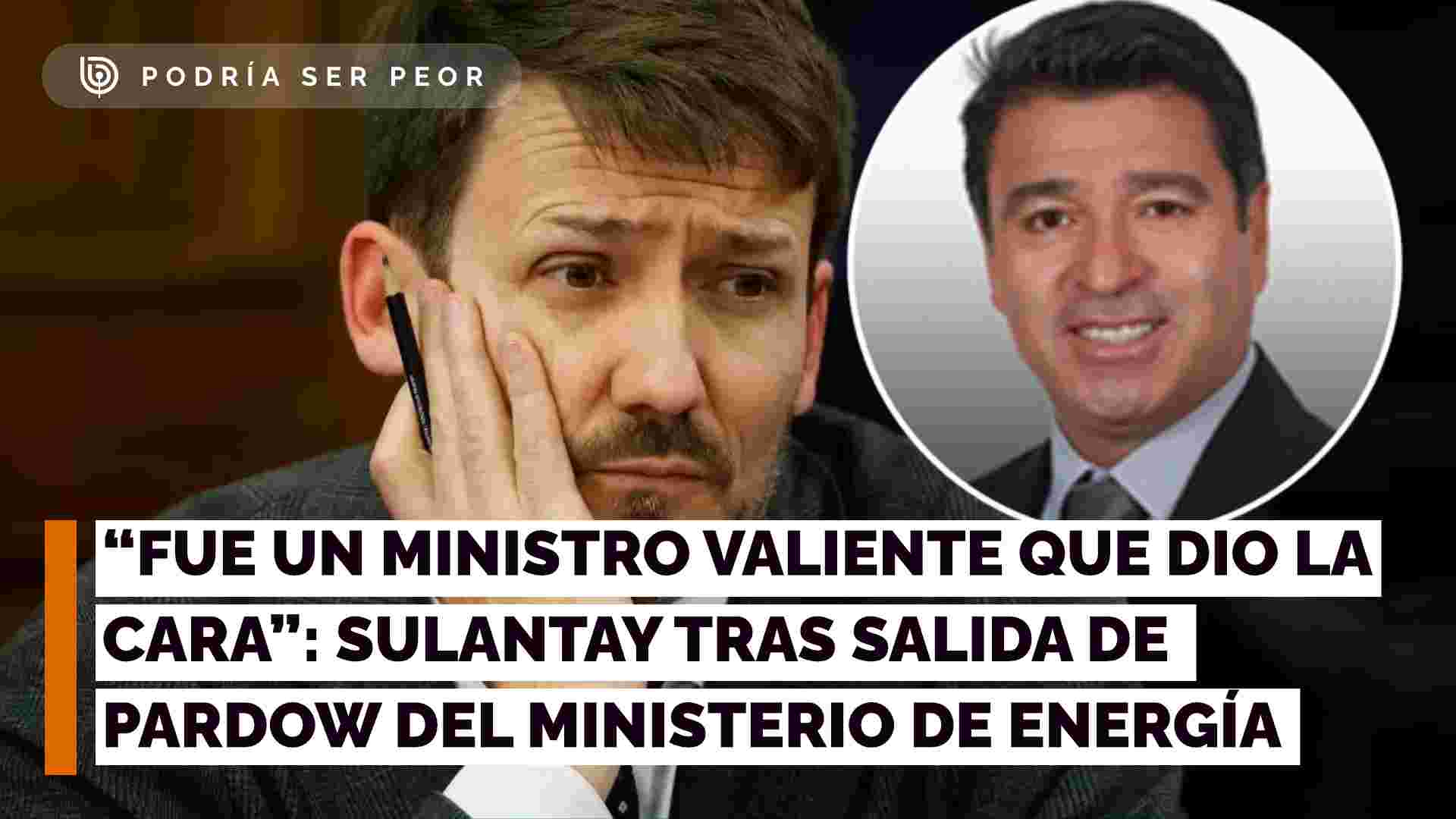 "Fue un ministro valiente que dio cara": Sulantay tras salida de Pardow del Ministerio de Energía