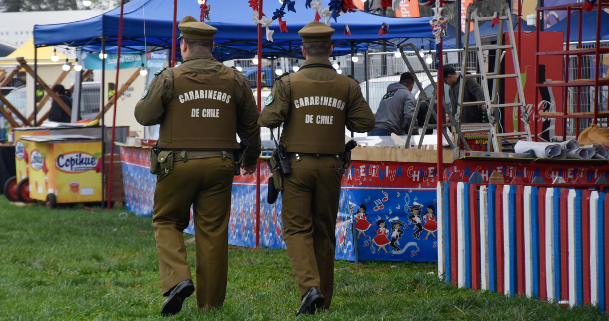 Foto de contexto de personal policial para nota sobre cuidar a Carabineros de Chile