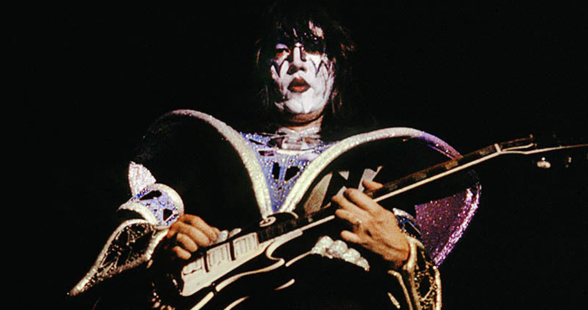 Foto de Ace Frehley cuando era parte de Kiss