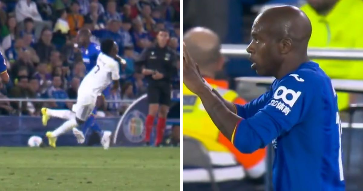 Allan Nyom fue expulsado tras 40 segundos en cancha.