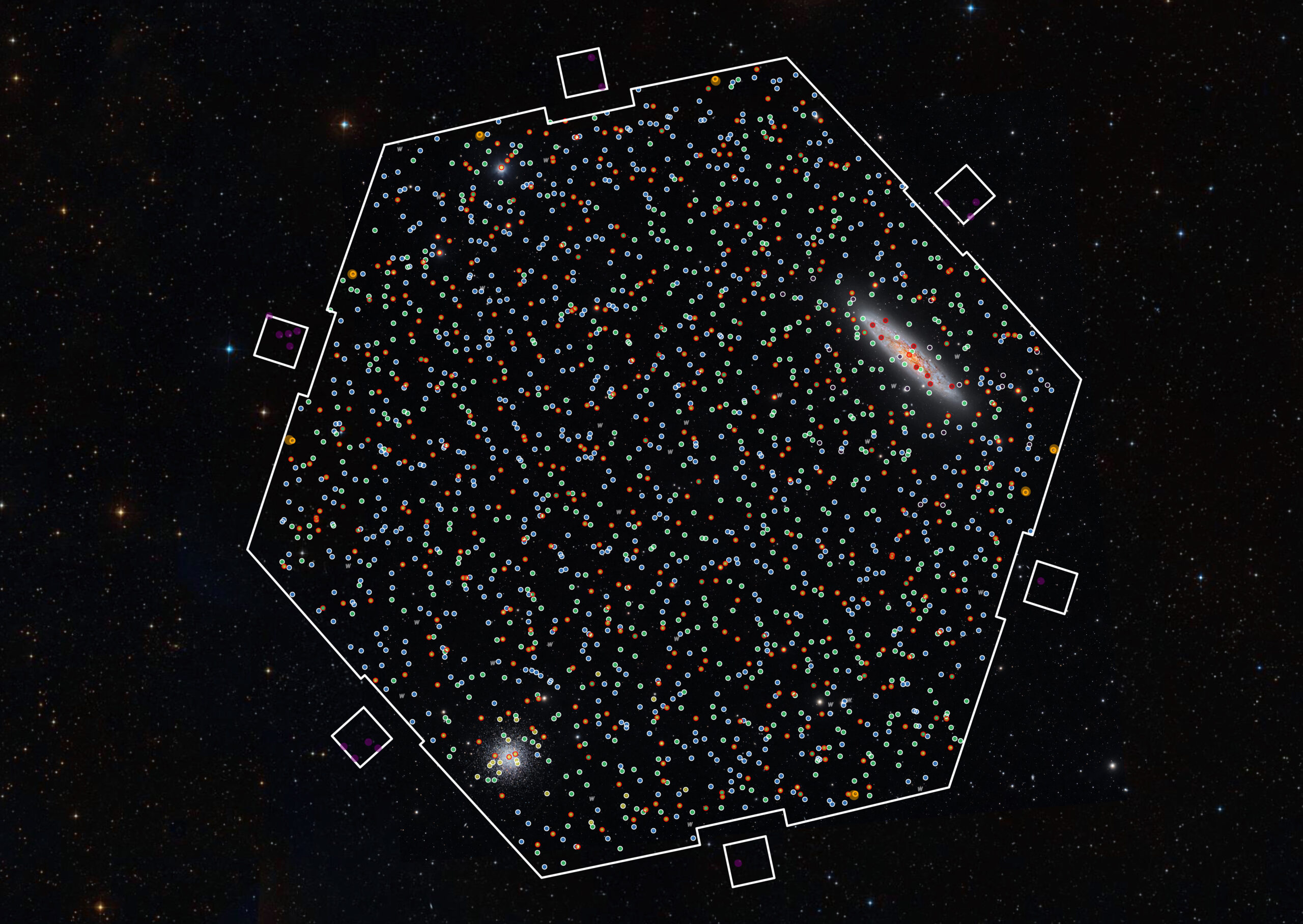 Campo de visión de la primera luz de 4MOST